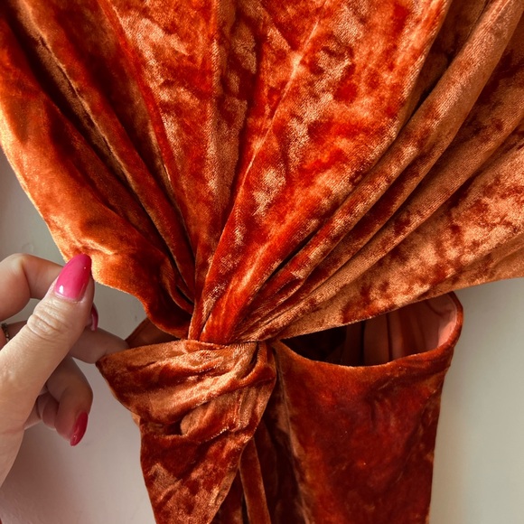 Significant Other Astrid Maxi Dress in Burnt Orange NWT 4 - Picture 4 of 9